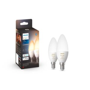 Philips Hue White Ambiance E14 dual pack package