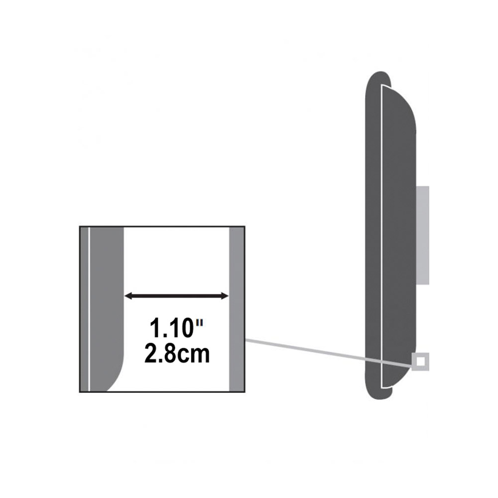 Sbox plb2546 wall bracket front distance to wall