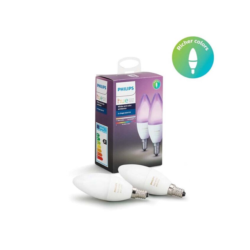 philips-hue-white-color-ambiance-double-bulb-e14 dual package