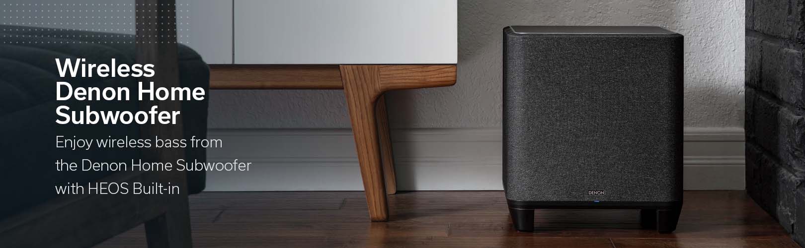 Wireless Denon Home Subwoofer with HEOS Built-in
