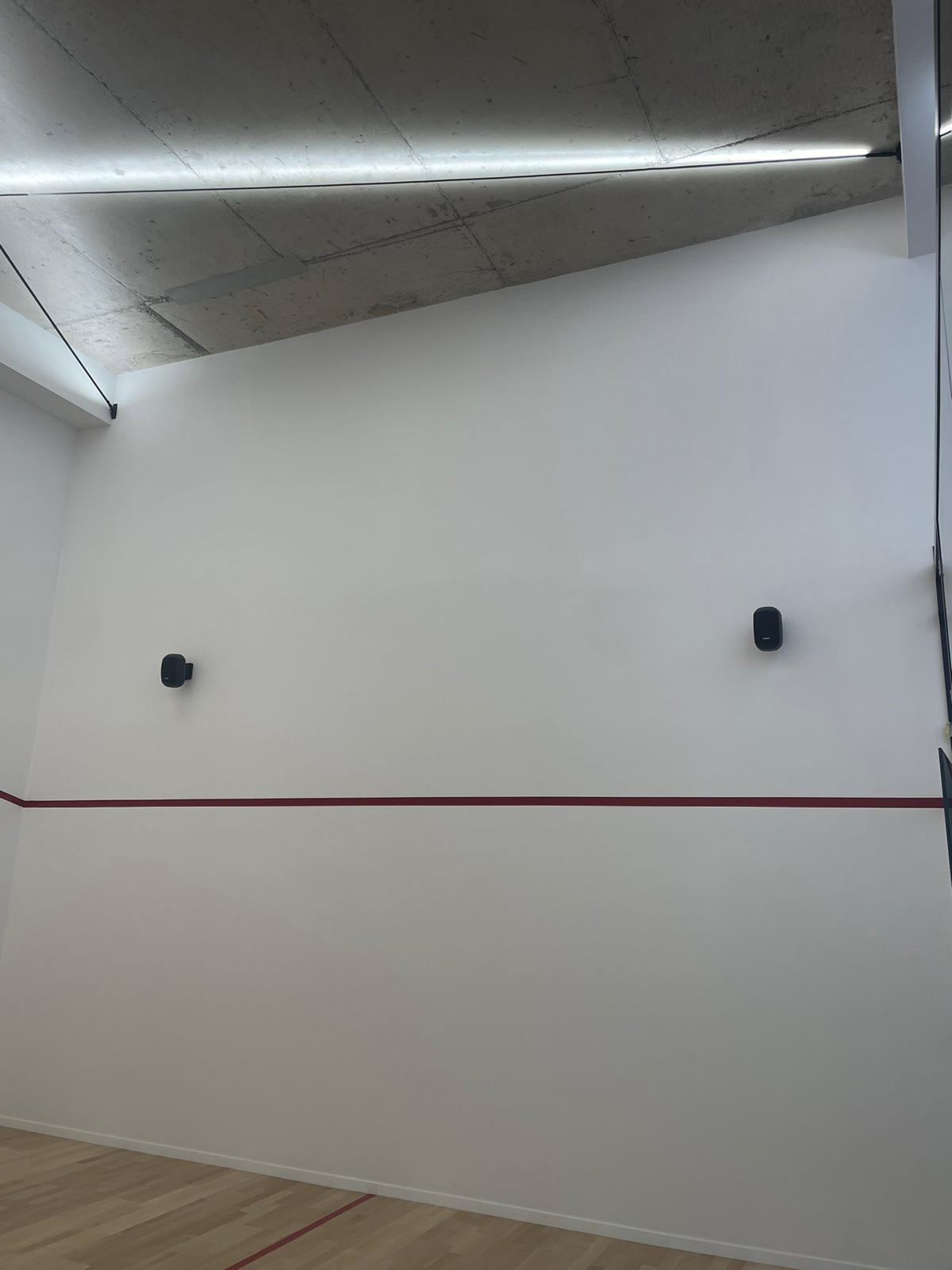 Astral projects squash court Smart Lighting and Audio Control System