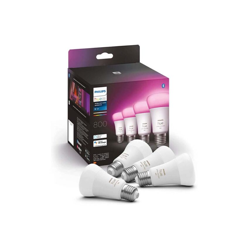 Philips-hue-e27-4-pack-white-color-ambiance four pack