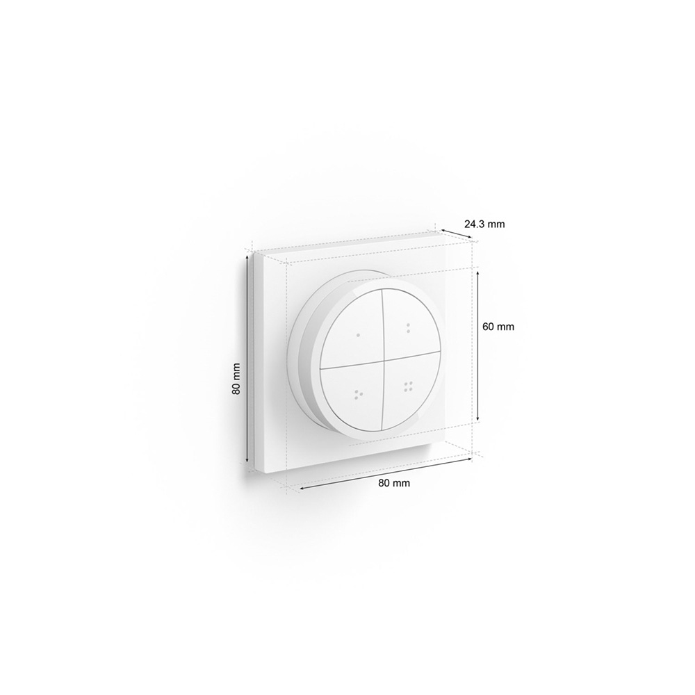 Philips hue tap dial switch white measurements