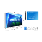 Philips 77OLED818 ambilight tv dimensions