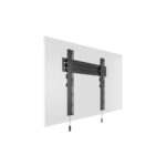Multibrackets 5556 slim wall tv bracket front view with screen
